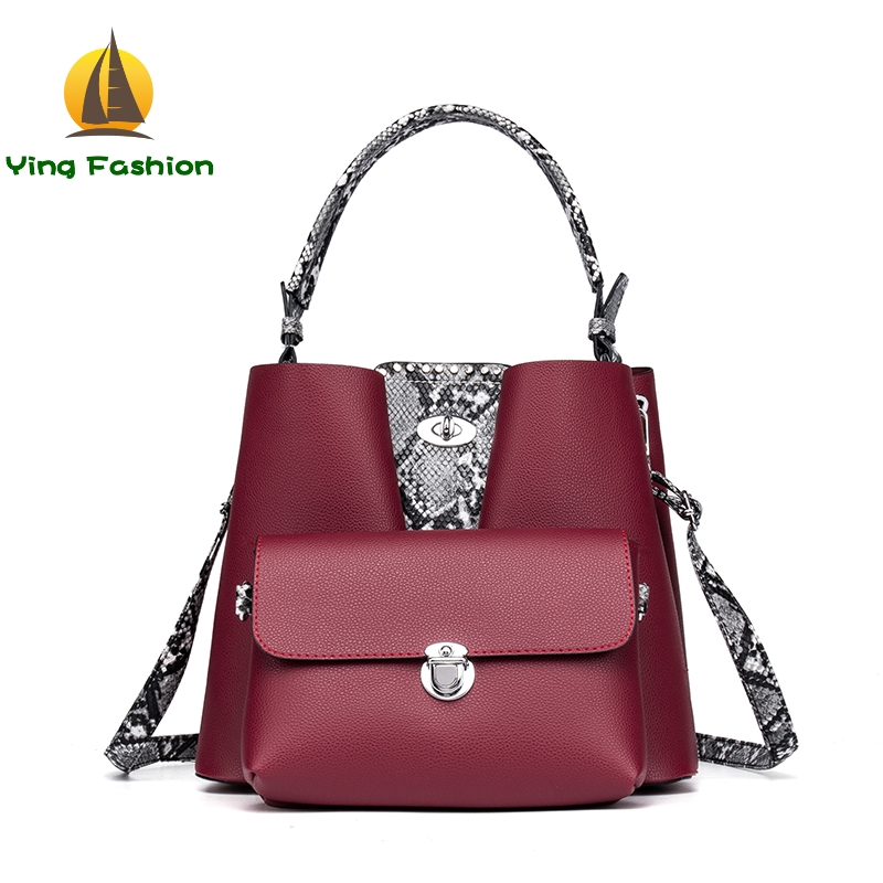 Ying Fashion 2PCS Set Bags for Women PU Fashion and Portable Handbag / Shoulder Bags HB1808