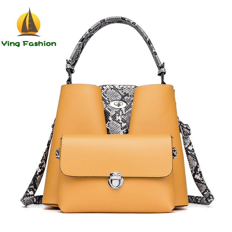 Ying Fashion 2PCS Set Bags for Women PU Fashion and Portable Handbag / Shoulder Bags HB1808