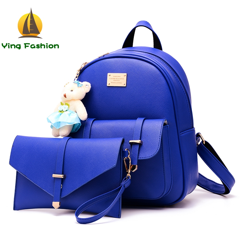 Ying Fashion 2PCS Set Women Backpack Casual Bookpack DS8996