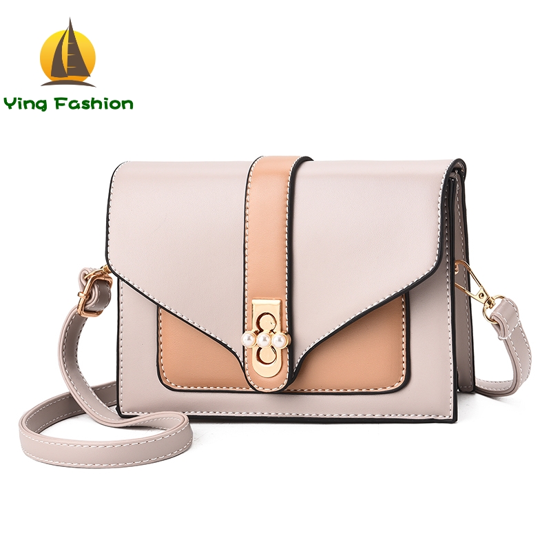 YING FANSHION New Square Crossbody Bags for Women Handbag Printed PU Leather Bags for Lady HB8420
