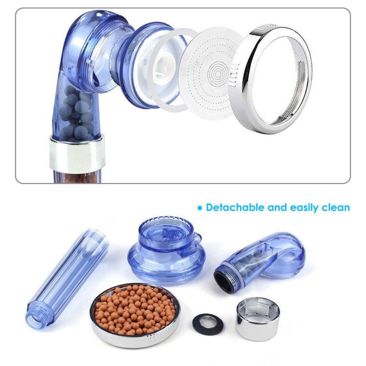 3 Modes Bath Shower Jetting Shower Head Saving water High Pressure Bathroom Shower SPA Nozzle
