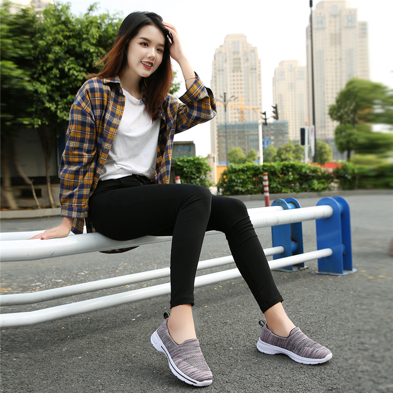 MiniQ Women Casual Slip on Sneakers Lightweight Sport Outdoor Running Walking Athletic Shoes
