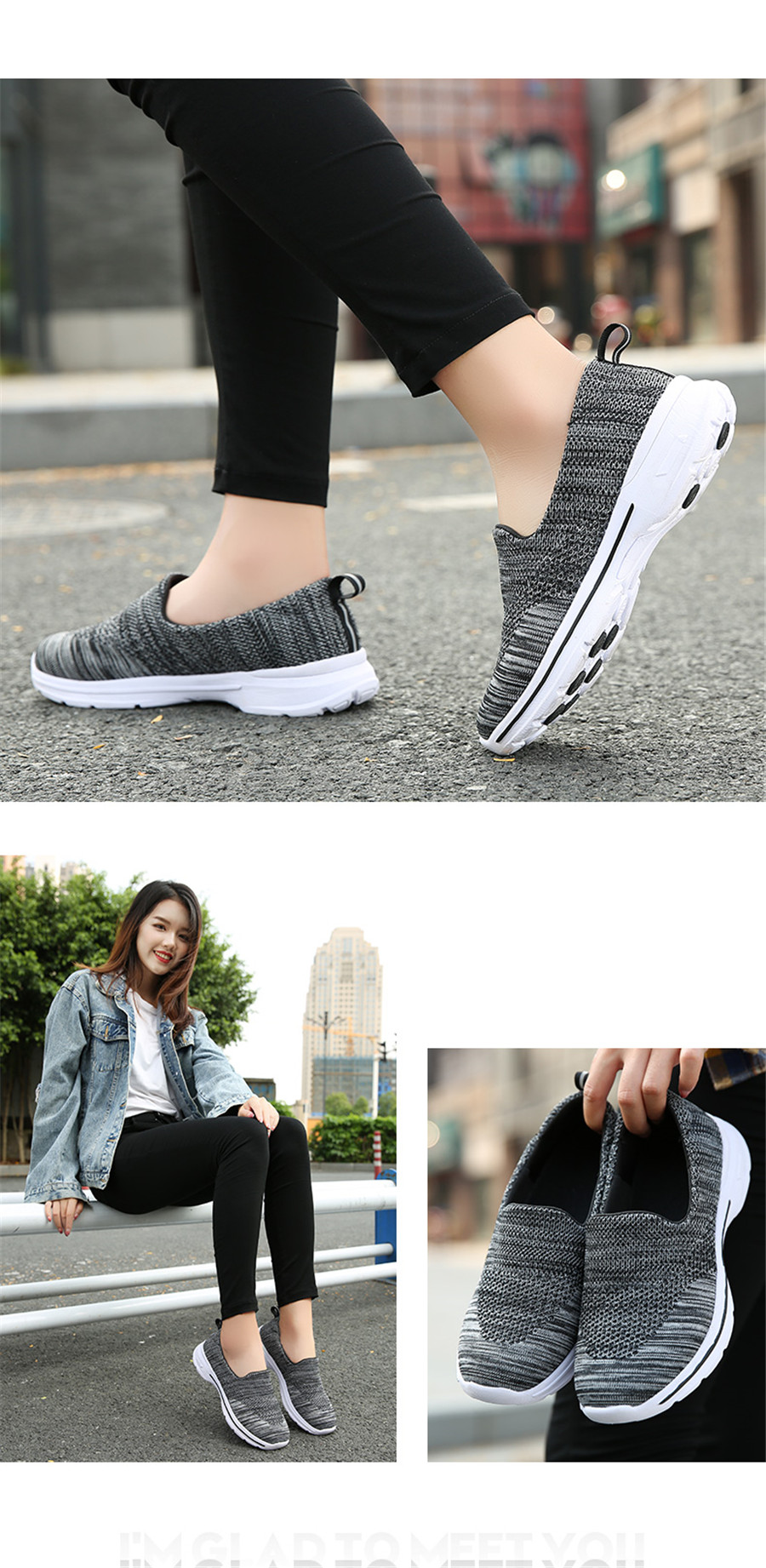 MiniQ Women Casual Slip on Sneakers Lightweight Sport Outdoor Running Walking Athletic Shoes
