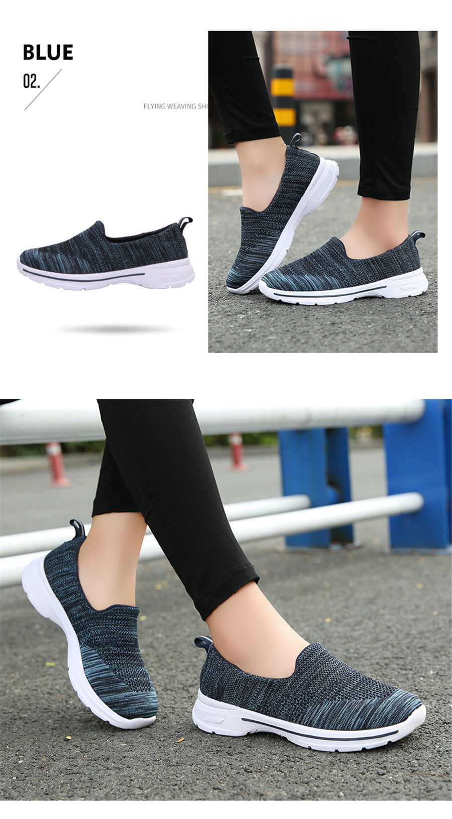 MiniQ Women Casual Slip on Sneakers Lightweight Sport Outdoor Running Walking Athletic Shoes