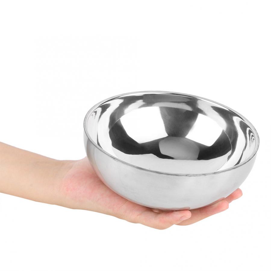 Food Grade Bowl Anti-Rust Stainless Steel Classic Edge Resistant Safe Kids Bowl BPA Free