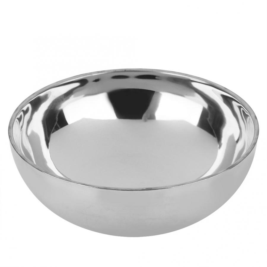 Food Grade Bowl Anti-Rust Stainless Steel Classic Edge Resistant Safe Kids Bowl BPA Free
