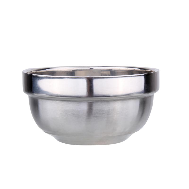 Food Grade Bowl Anti-Rust Stainless Steel Classic Edge Resistant Safe Kids Bowl BPA Free