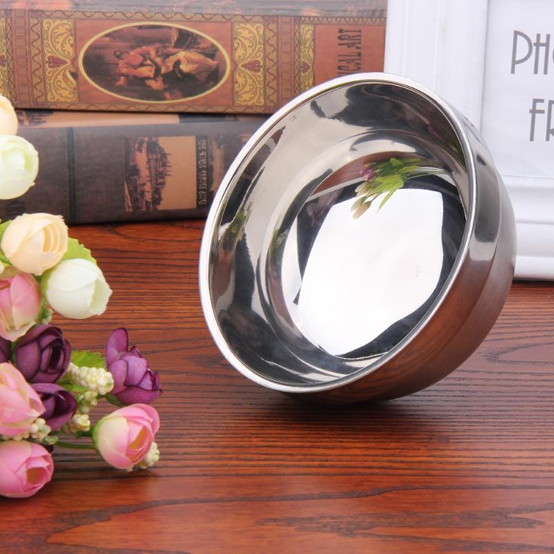 Food Grade Bowl Anti-Rust Stainless Steel Classic Edge Resistant Safe Kids Bowl BPA Free