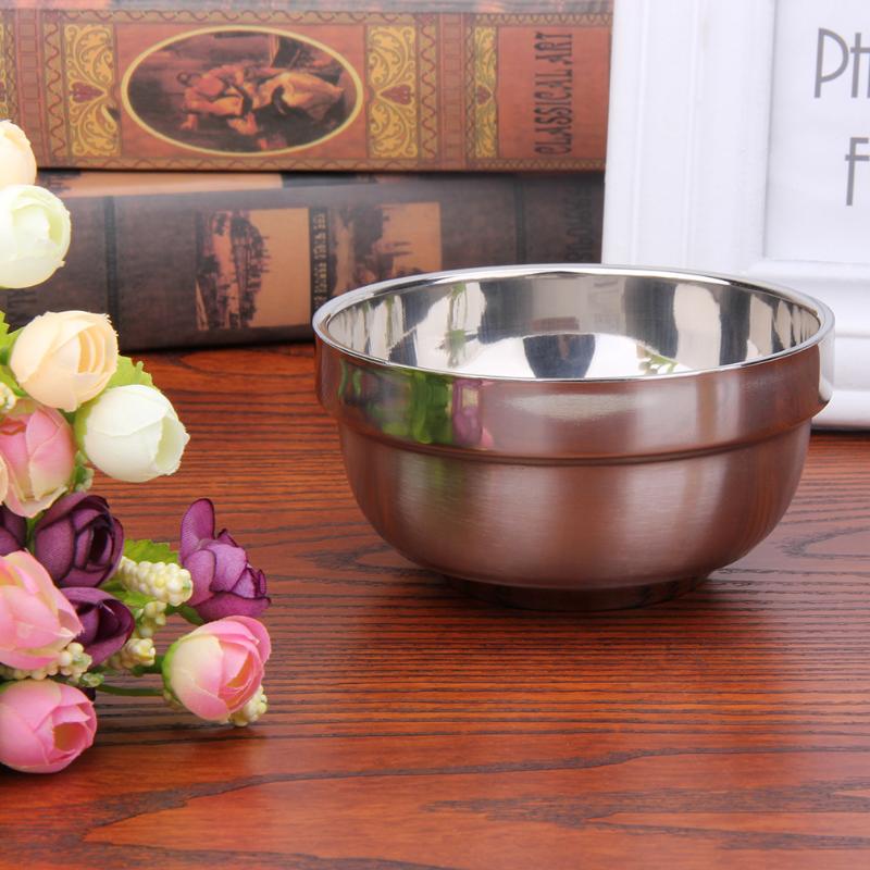 Food Grade Bowl Anti-Rust Stainless Steel Classic Edge Resistant Safe Kids Bowl BPA Free