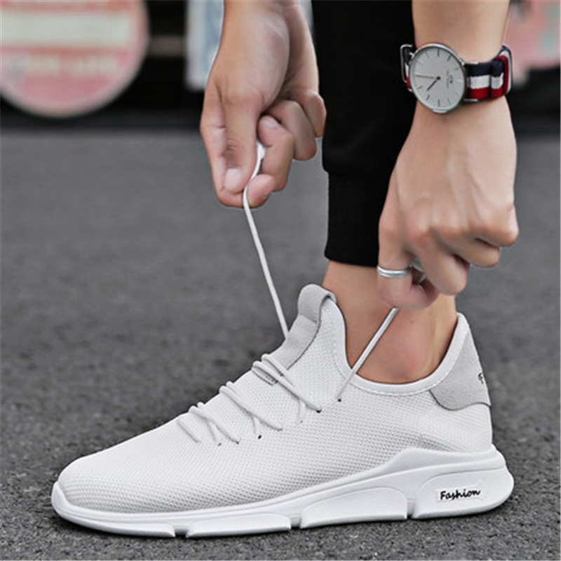 Men Fashion Sport Shoes Lightweight Breathable Footwear Loafers Slip on Men Sneakers