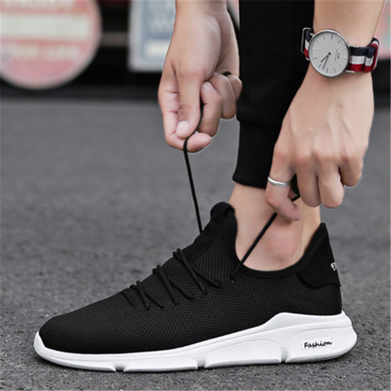 Men Fashion Sport Shoes Lightweight Breathable Footwear Loafers Slip on Men Sneakers