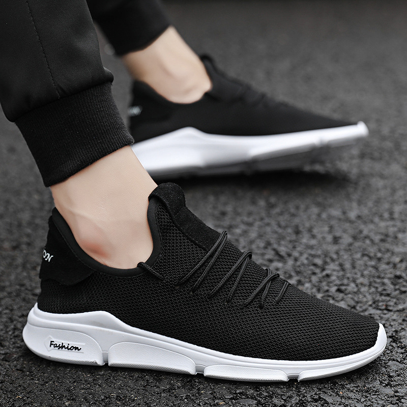 Men Fashion Sport Shoes Lightweight Breathable Footwear Loafers Slip on Men Sneakers