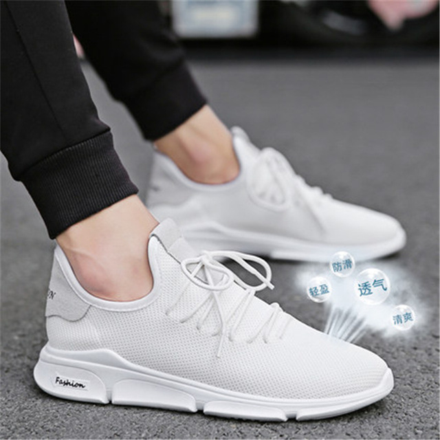 Men Fashion Sport Shoes Lightweight Breathable Footwear Loafers Slip on Men Sneakers