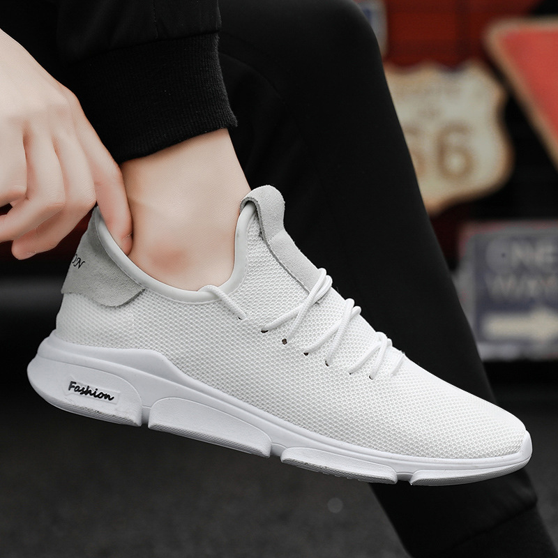 Men Fashion Sport Shoes Lightweight Breathable Footwear Loafers Slip on Men Sneakers