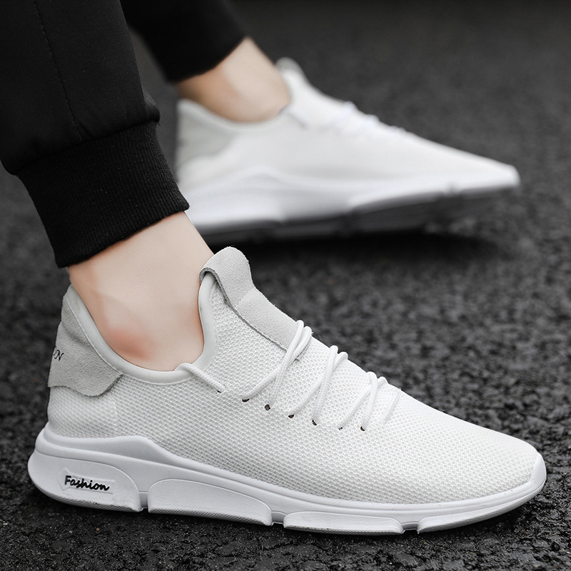 Men Fashion Sport Shoes Lightweight Breathable Footwear Loafers Slip on Men Sneakers