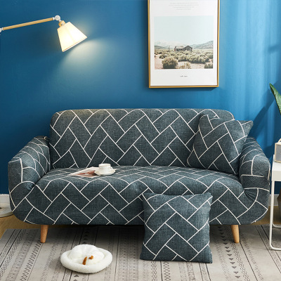 MINIQ Stretch Slipcovers Sectional Elastic Stretch Sofa Cover Couch Cover L shape Armchair Cover