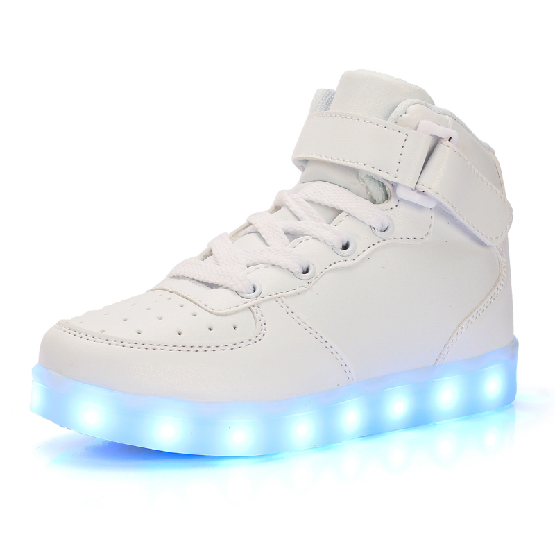 10 Colors USB Charging Led Luminous Glowing Sneakers Children Shoes Light Up Kids Girls Boys Boots