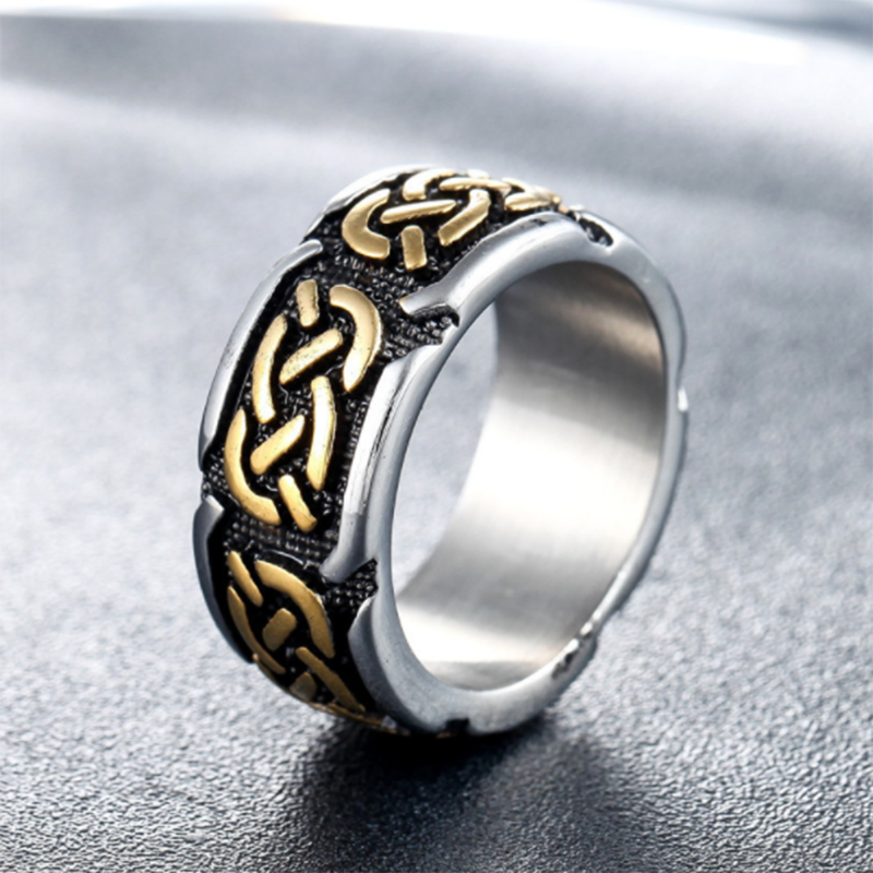 Personality vintage pattern men's European and American rings