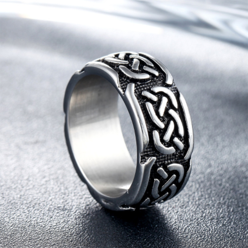 Personality vintage pattern men's European and American rings
