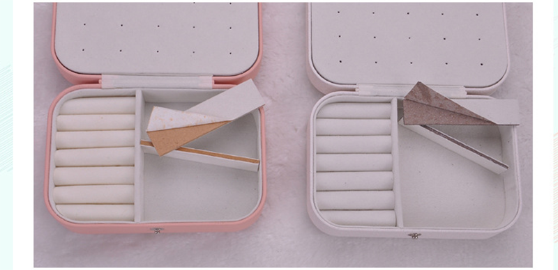 European-style leather double-layer jewelry storage box