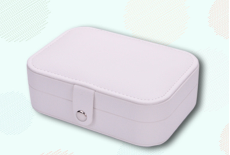 European-style leather double-layer jewelry storage box