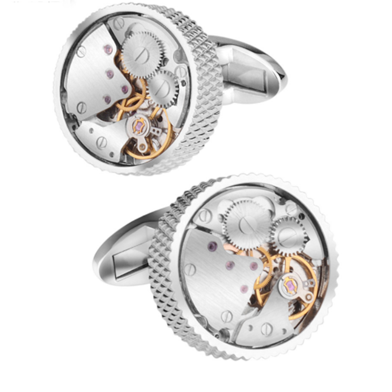 Men's Watch Mechanical Movement High-end French Shirt Sleeve Studs