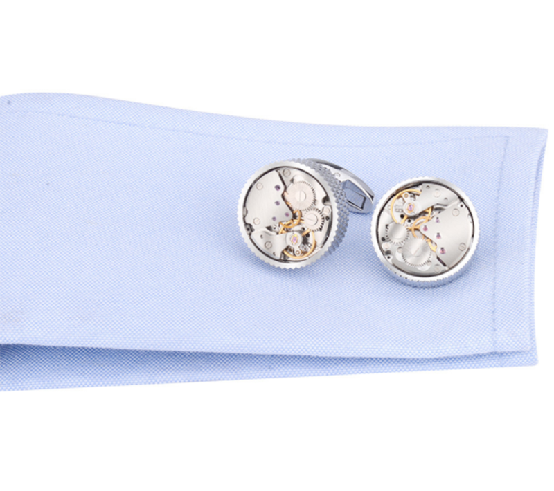 Men's Watch Mechanical Movement High-end French Shirt Sleeve Studs