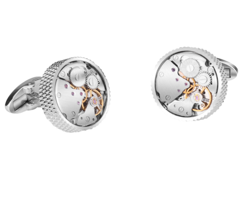 Men's Watch Mechanical Movement High-end French Shirt Sleeve Studs
