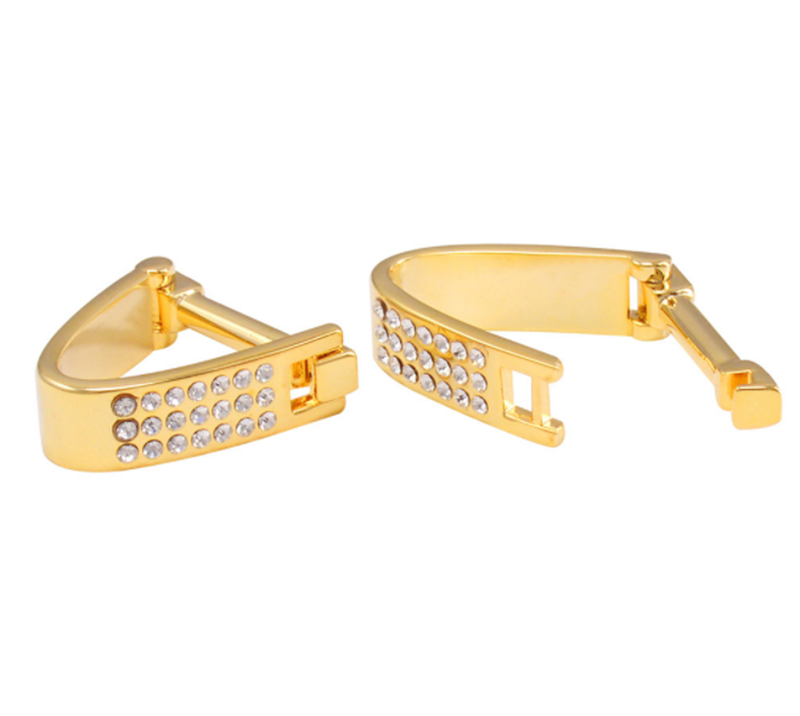 High-end men's formal wear triangle slingshot diamond shirt French cufflinks