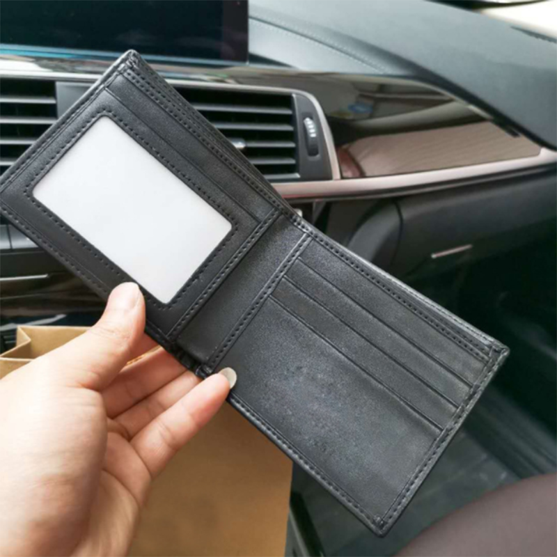 Men's wallet leather belt pin buckle gift box set