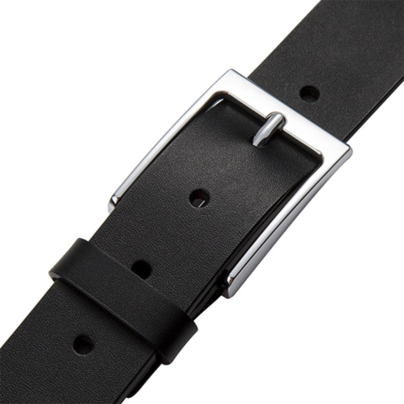 Retro business casual leather simple pin buckle men's belt