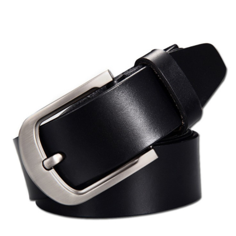 Korean fashion casual retro pure leather leather men's pin buckle belt