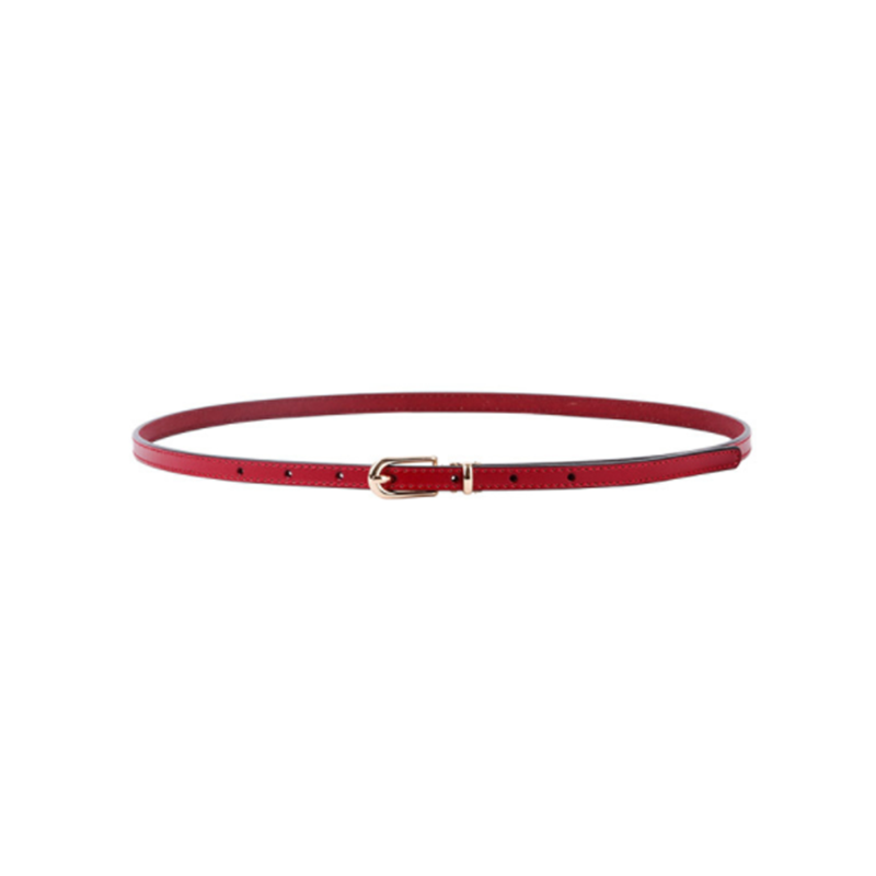 Leather Four Seasons Universal Knotted Thin Belt