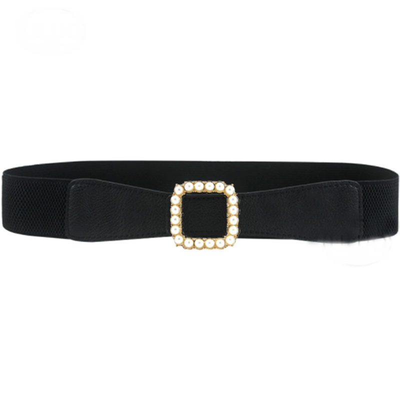 Stylish rhinestone decoration simple wild pearl belt