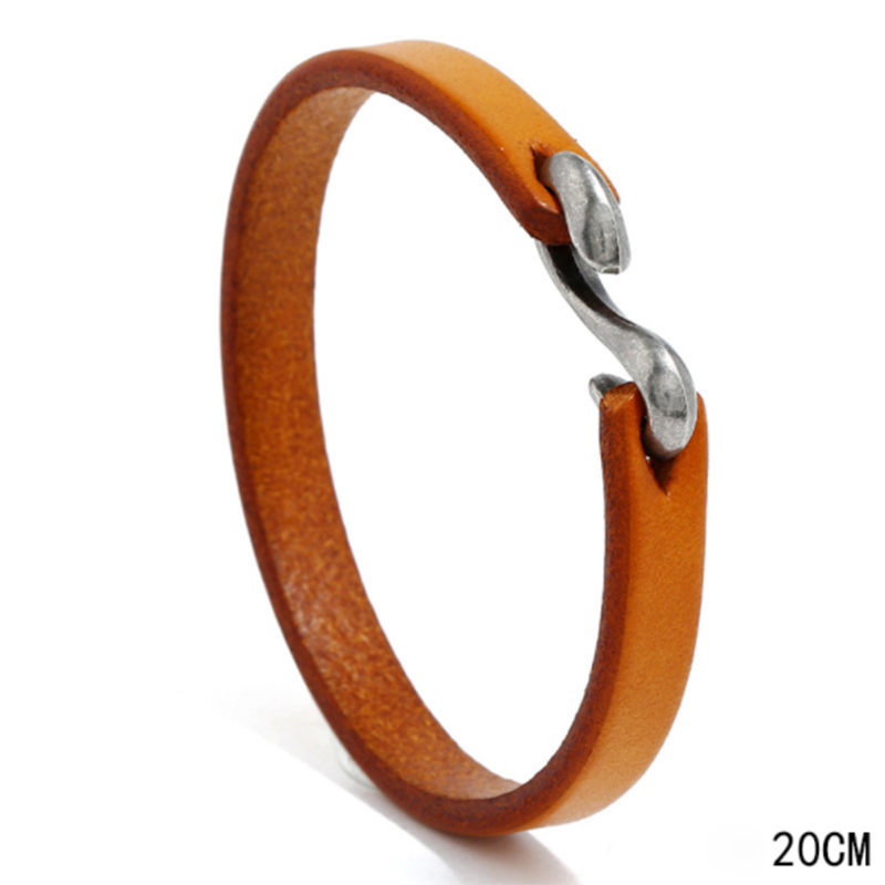 Fashionable Wild Punk Rock Leather Bracelet (Men's Other)