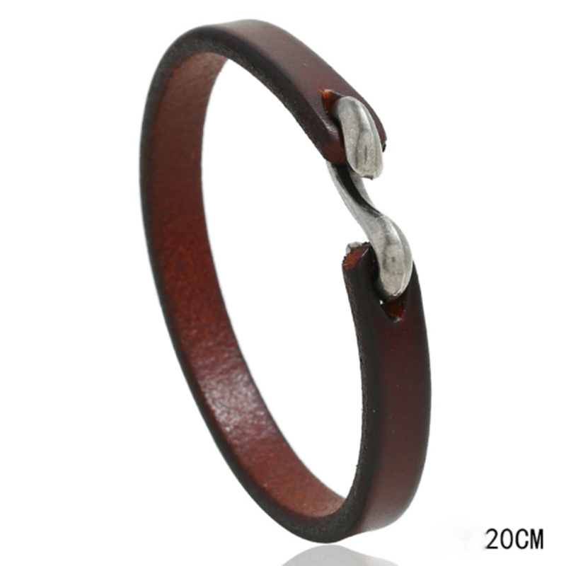 Fashionable Wild Punk Rock Leather Bracelet (Men's Other)