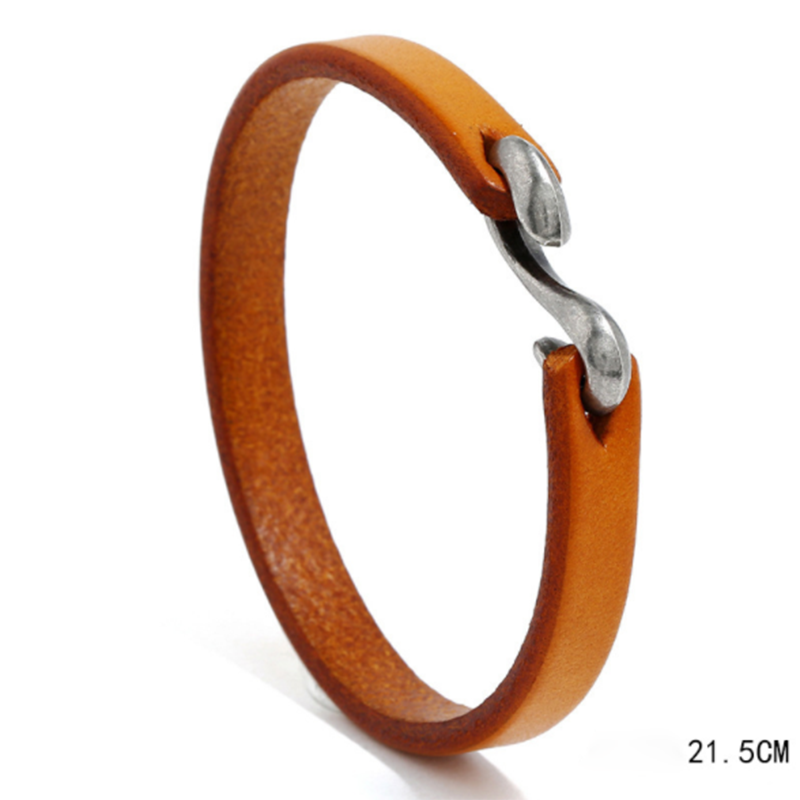 Fashionable Wild Punk Rock Leather Bracelet (Men's Other)