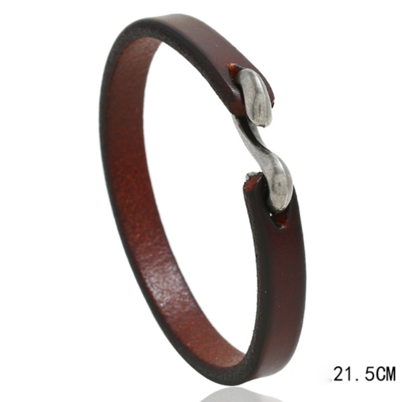 Fashionable Wild Punk Rock Leather Bracelet (Men's Other)