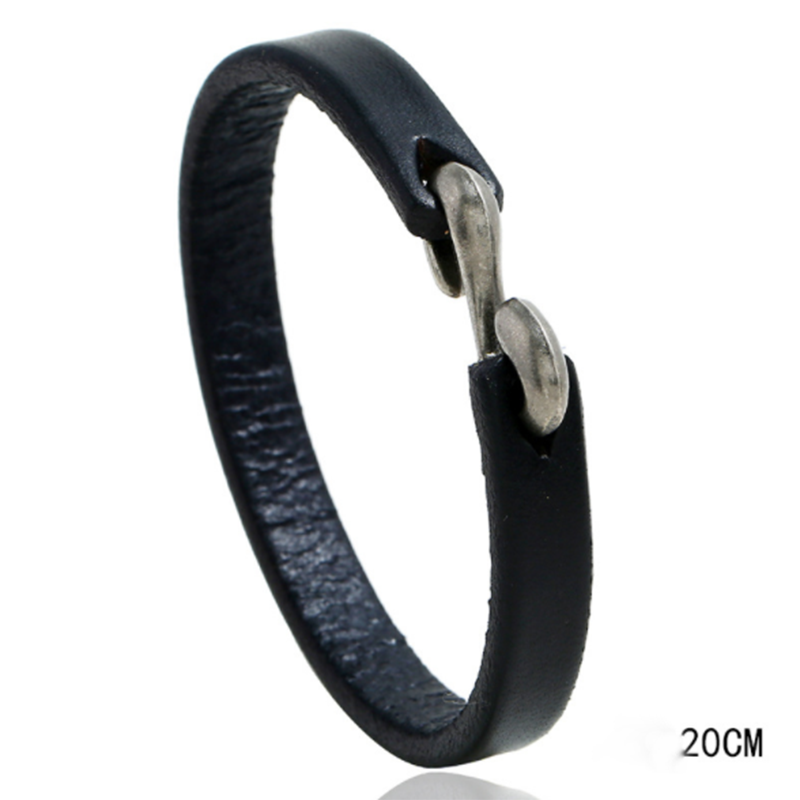 Fashionable Wild Punk Rock Leather Bracelet (Men's Other)