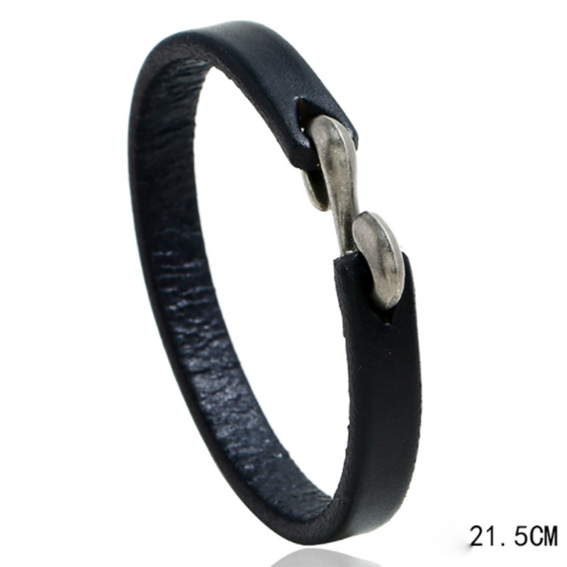 Fashionable Wild Punk Rock Leather Bracelet (Men's Other)
