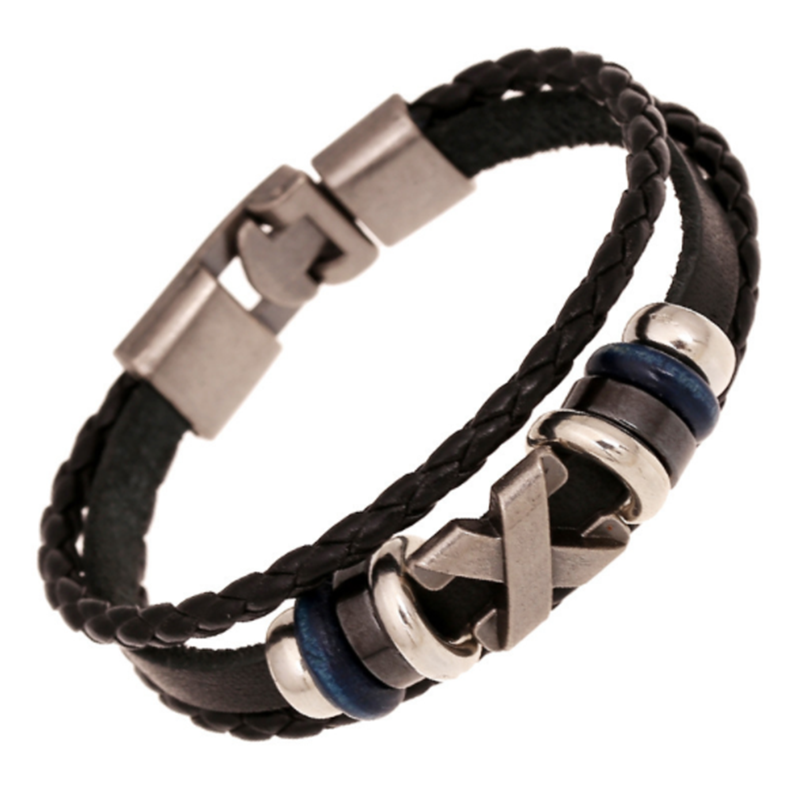 Simple Woven Men's Vintage Leather Bracelet (Men's Other)