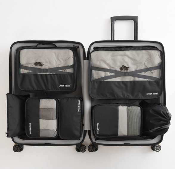 Luggage underwear packing waterproof bag travel clothes travel storage bag 7 sets
