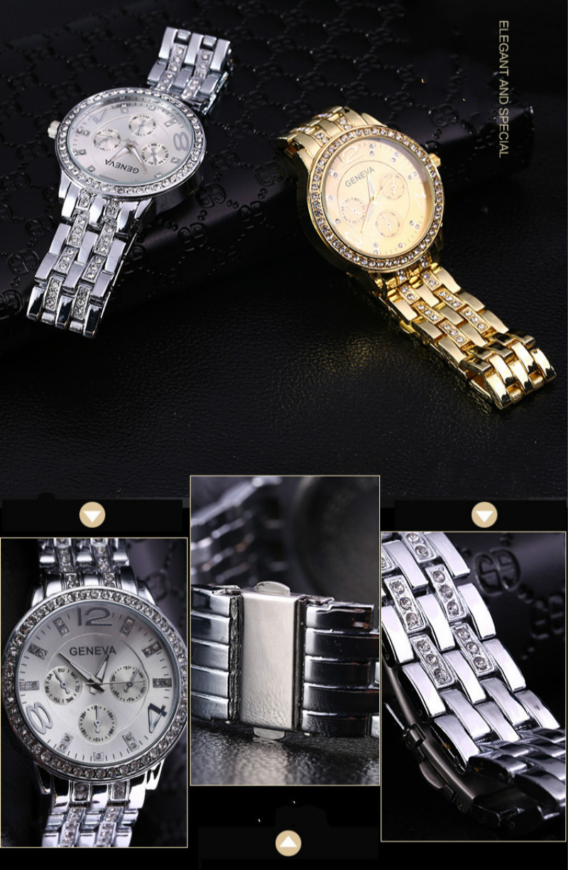 Fashions steel belt and diamond  quartz watches men watches ladies watchs women jewelry lovely