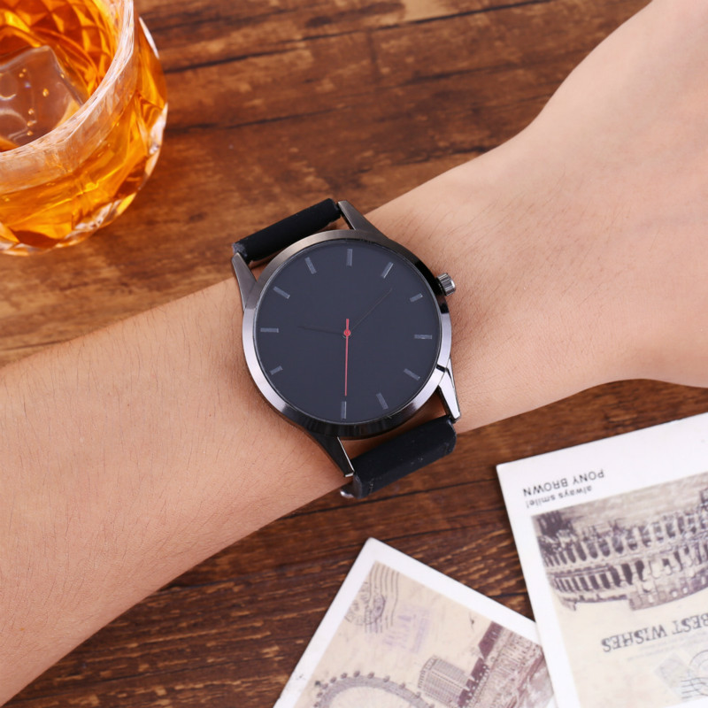 Business leather watches men fashion casual scrub quartz watchs wristwatches wristband watche