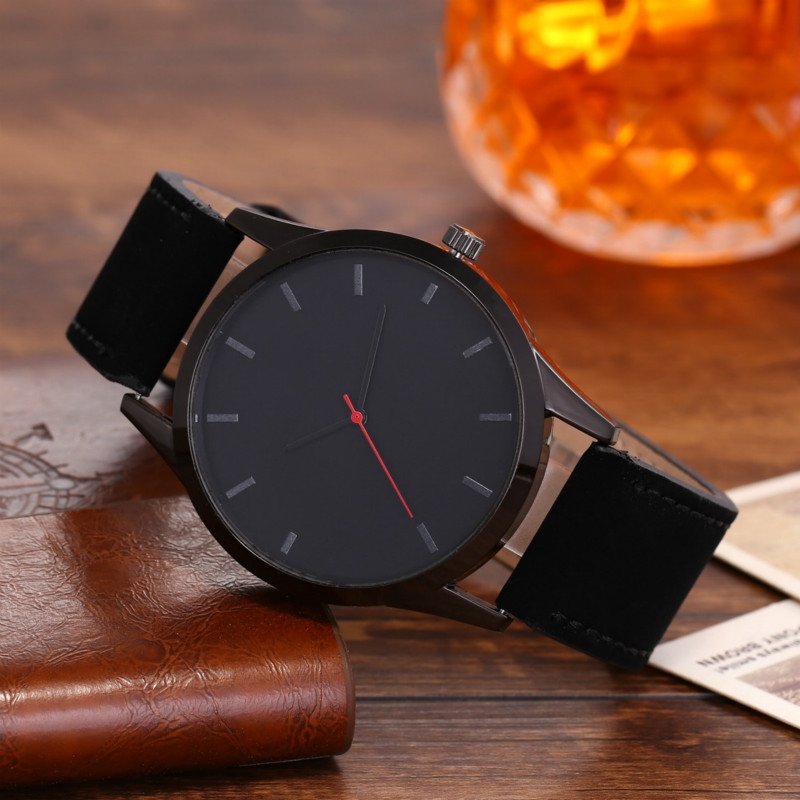 Business leather watches men fashion casual scrub quartz watchs wristwatches wristband watche