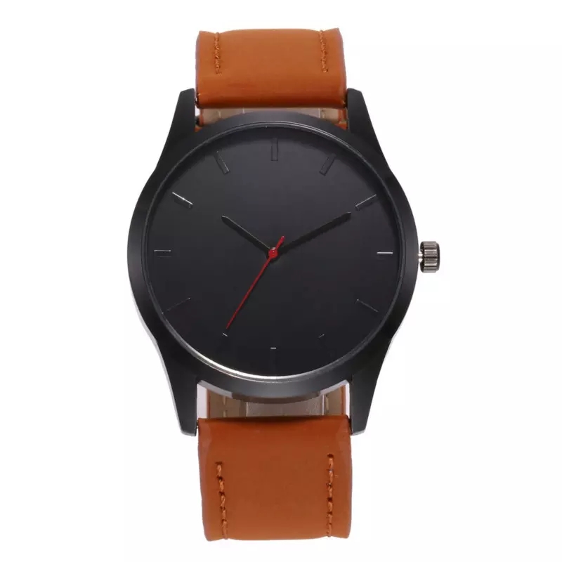 Business leather watches men fashion casual scrub quartz watchs wristwatches wristband watche
