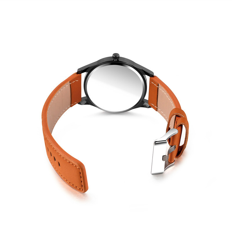 Business leather watches men fashion casual scrub quartz watchs wristwatches wristband watche