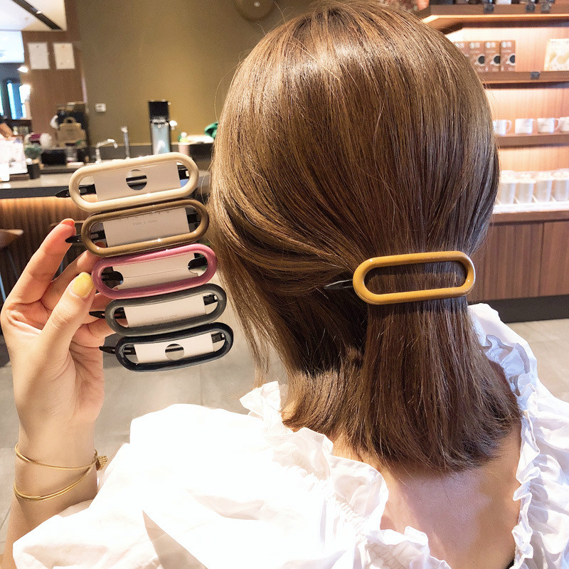 Ins super fire Morandi color flower net red simple broken hair clips Korean headwear clips