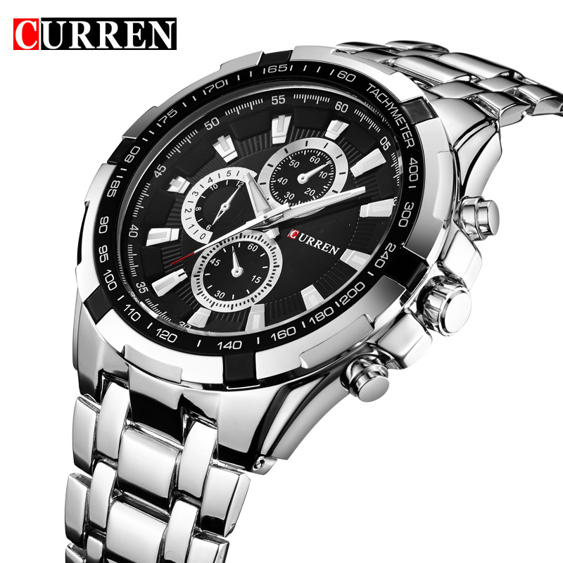 CURREN brand men's fashion luxury watches stainless steel japan quartz watchs Watches men watch