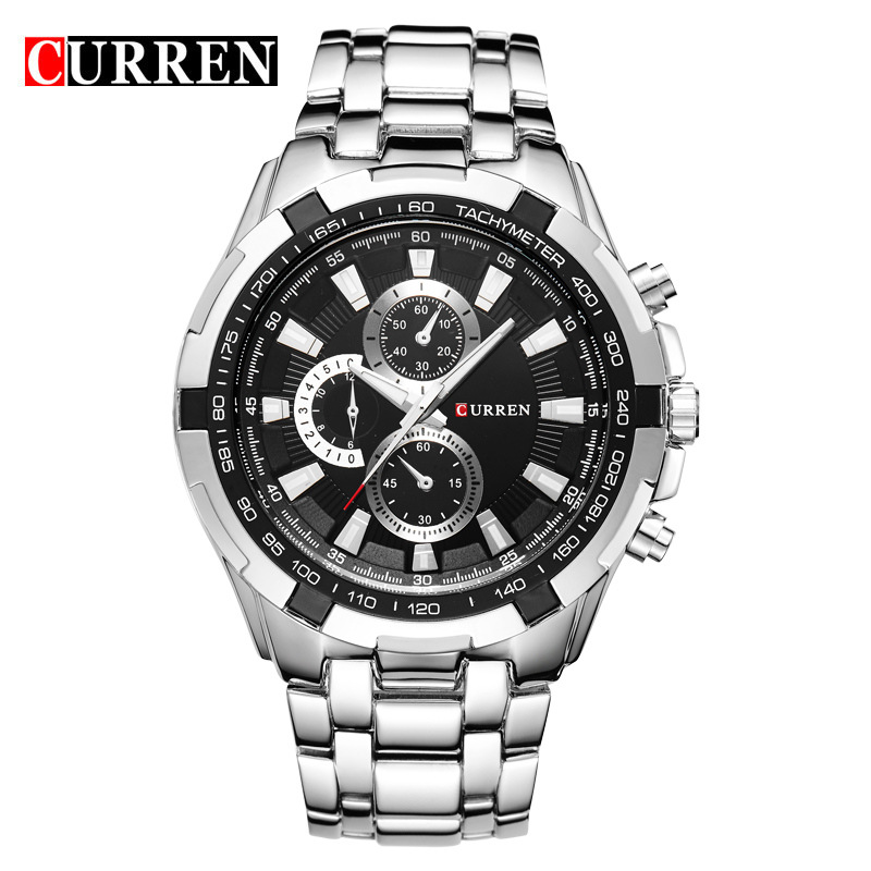 CURREN brand men's fashion luxury watches stainless steel japan quartz watchs Watches men watch